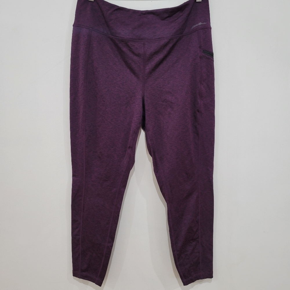 Eddie Bauer purple leggings size XL